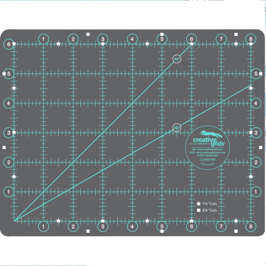 Creative Grids Self-Healing Double Sided Rotary Cutting Mat 6in x 8in