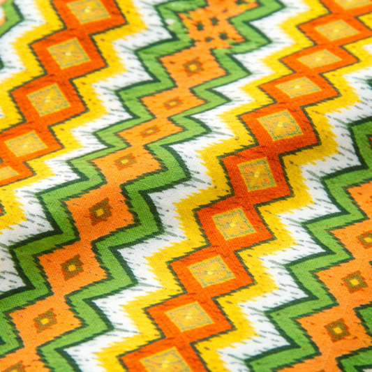 Jungle Friends Multi Stripe fabric detail by Jason Yenter for In The Beginning Fabrics