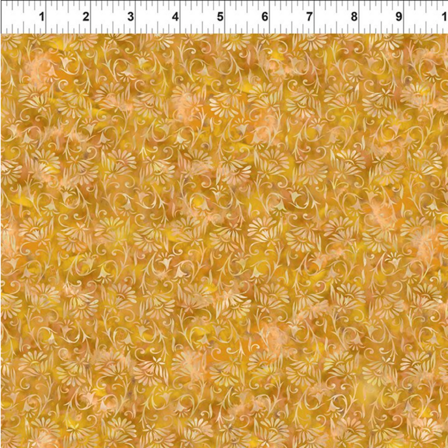 Prism II Yellow Blooms by Jason Yenter - alternate view highlighting dimensional kaleidoscopic blooms and vibrant yellow palette