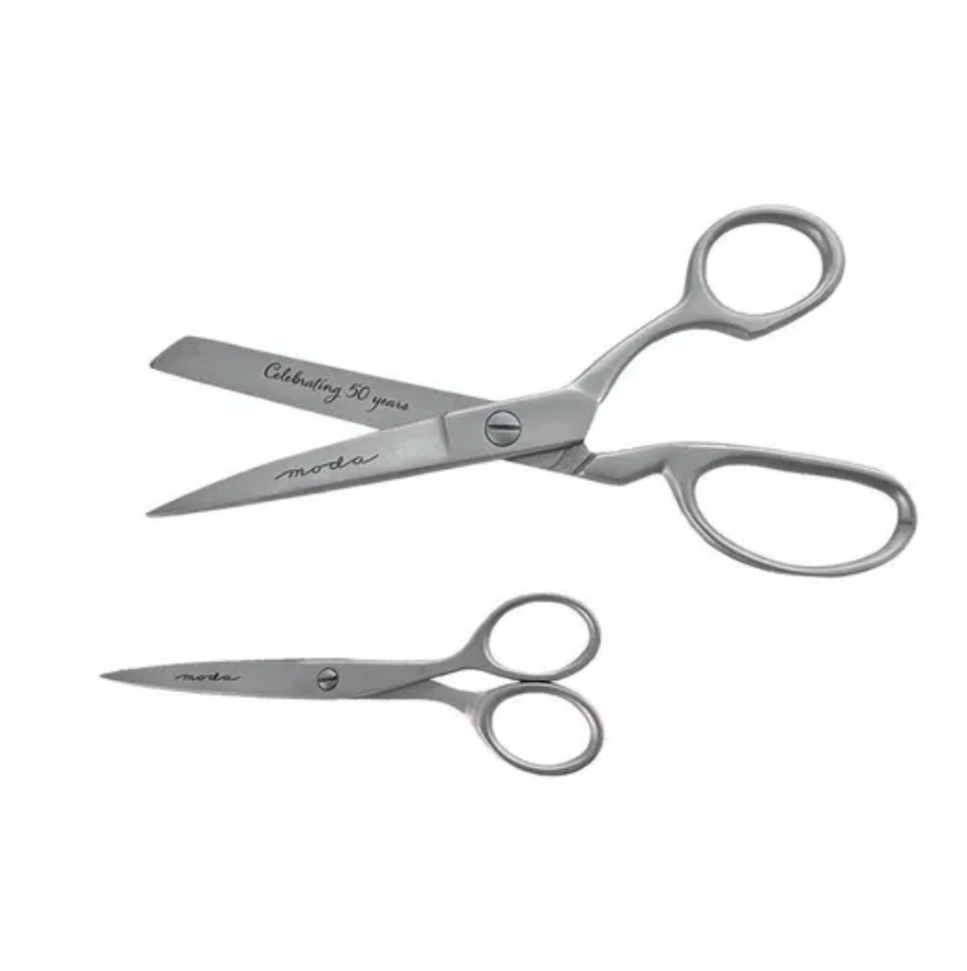 Moda 50 Years Scissors Set - Stainless Steel Fabric Shears in Collector’s Box