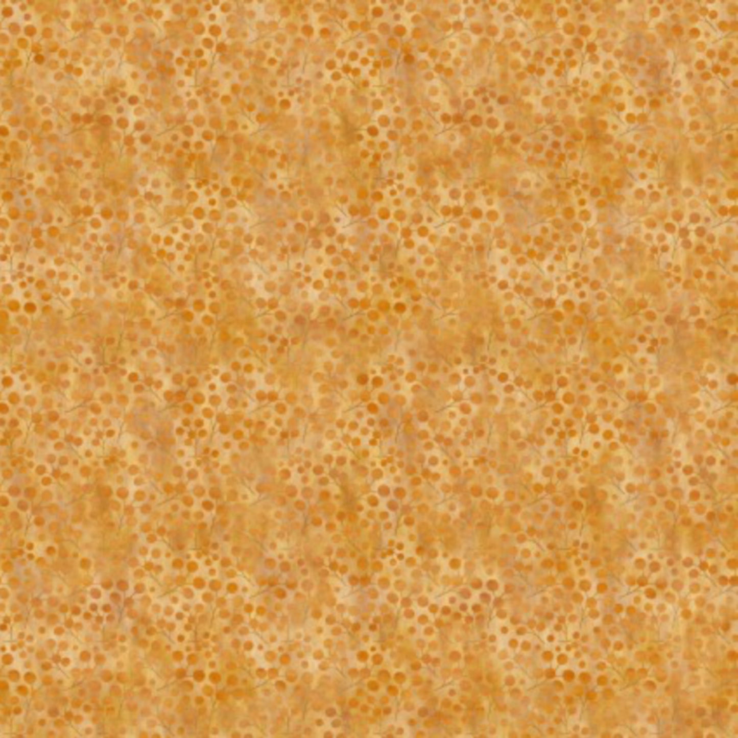 Autumn Celebration Gold Berries quilting cotton with delicate golden vines and berries – fall botanical fabric.