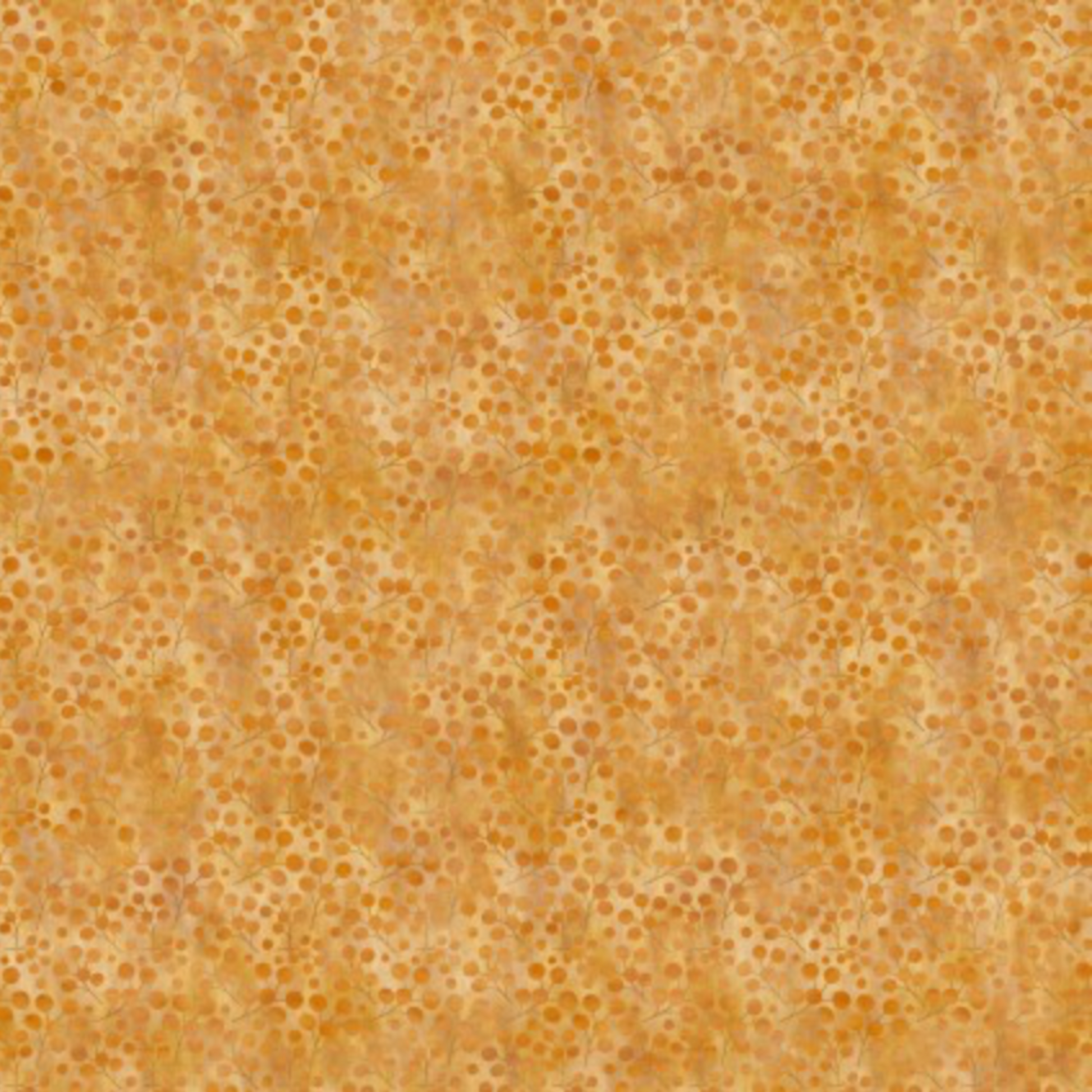 Autumn Celebration Gold Berries quilting cotton with delicate golden vines and berries – fall botanical fabric.