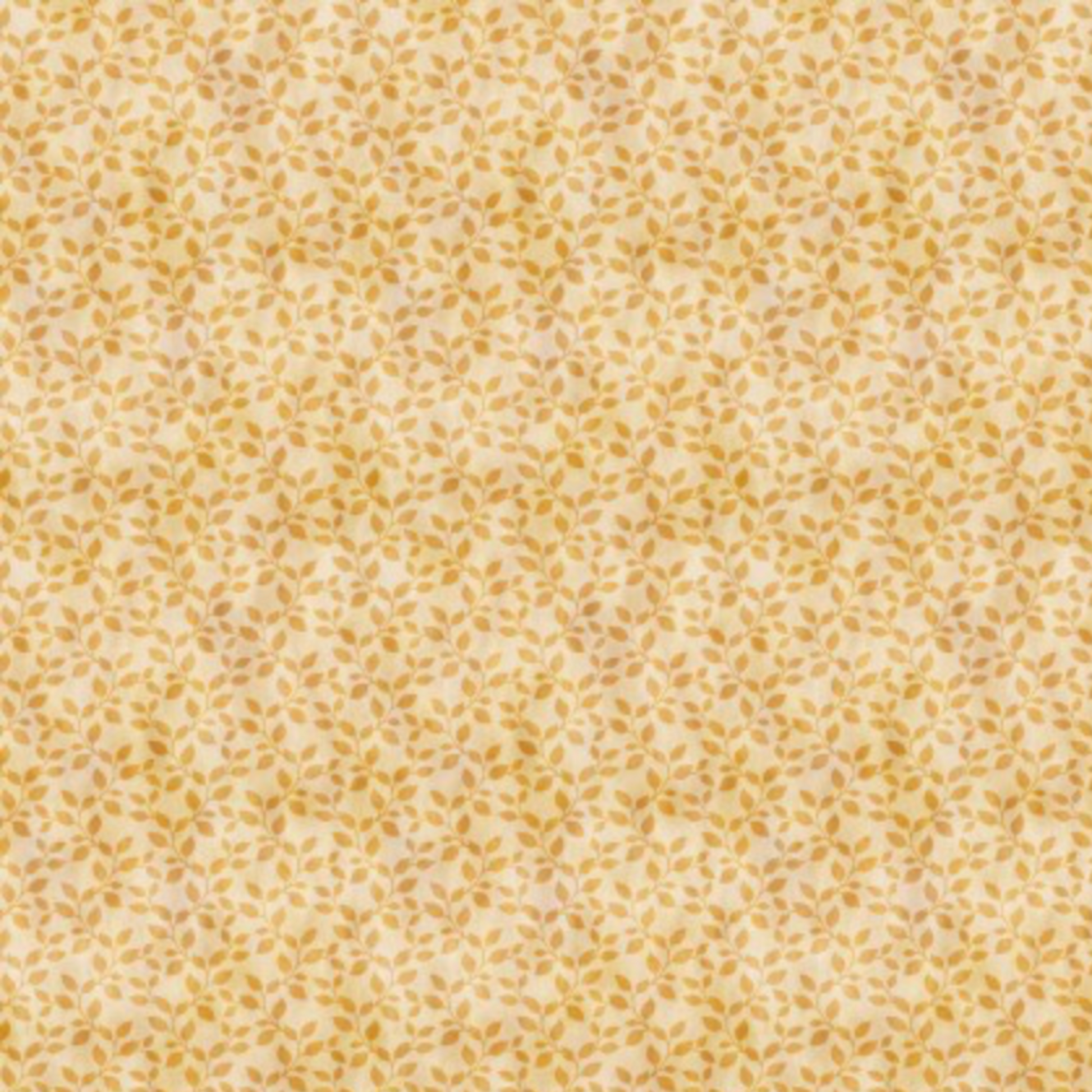 Autumn Celebration Gold Vines quilting cotton fabric with delicate golden vine pattern – fall blender fabric.