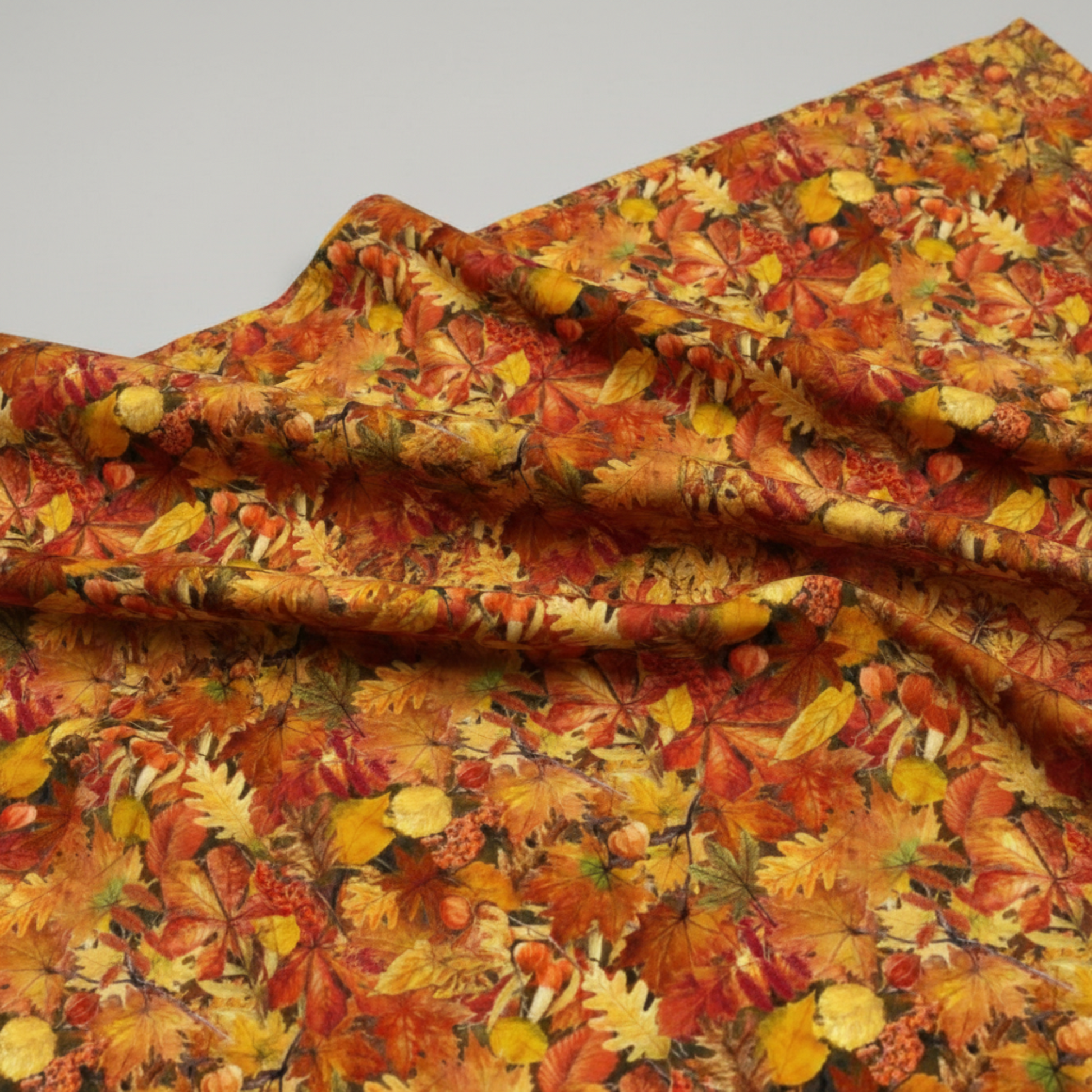 Autumn Celebration Multi Small Foliage quilting cotton in rich fall tones – coordinating fabric