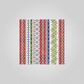 Close-up of NYSNO Multicolor Stripe quilting cotton showing detailed vibrant stripes in festive colors