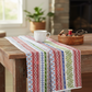 NYSNO Multicolor Stripe quilting cotton fabric styled with quilting notions – winter holiday sewing inspiration