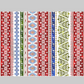 NYSNO Multicolor Stripe quilting cotton fabric with vibrant multicolor stripe pattern on winter background
