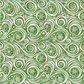 Winter Solstice II Green on White Snow Swirl quilting cotton with elegant green swirl pattern on white background