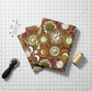 Winter Solstice II Multi Celestial Metallic quilting cotton fabric folded to show softness, movement, and fabric body