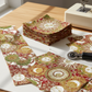 Winter Solstice II Multi Celestial Metallic quilting cotton styled with quilting notions – winter sewing inspiration