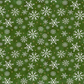 Winter Solstice II Green Snowflakes Metallic
