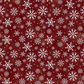 Winter Solstice II Red Snowflakes Metallic quilting cotton fabric by Jason Yenter – premium 100% cotton showing bold snowflakes with metallic accents