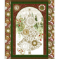 Winter Solstice II Metallic Quilt Panel 36" by Jason Yenter – full panel view showing winter scene with deer and metallic accents