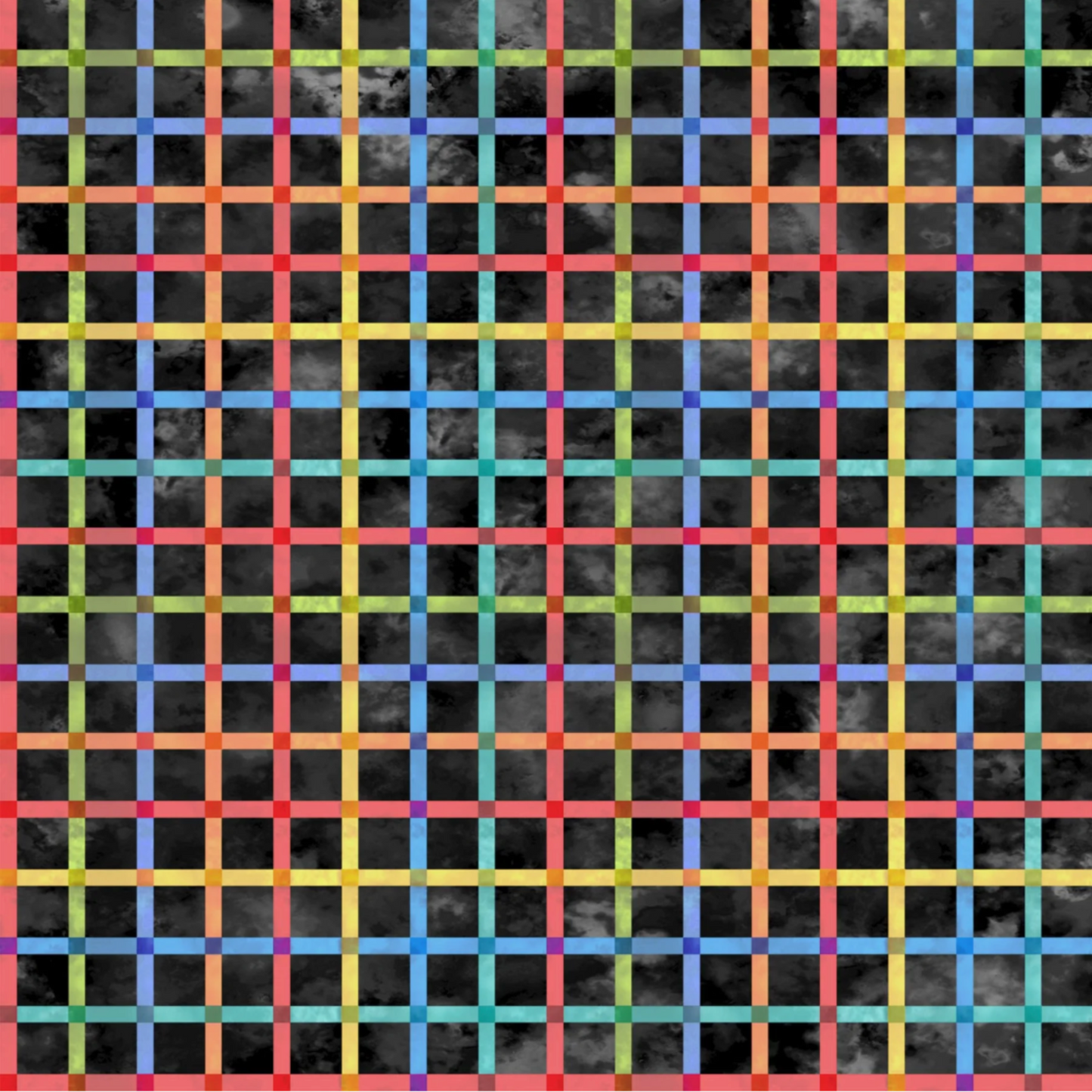 On the Go Plaid Multi quilting cotton fabric by Jason Yenter – premium 100% cotton showing vibrant multi-color plaid