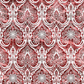 Nature's Winter Red Snowflake Ogee quilting cotton fabric by Jason Yenter – premium 100% cotton showing elegant snowflake ogee pattern on red