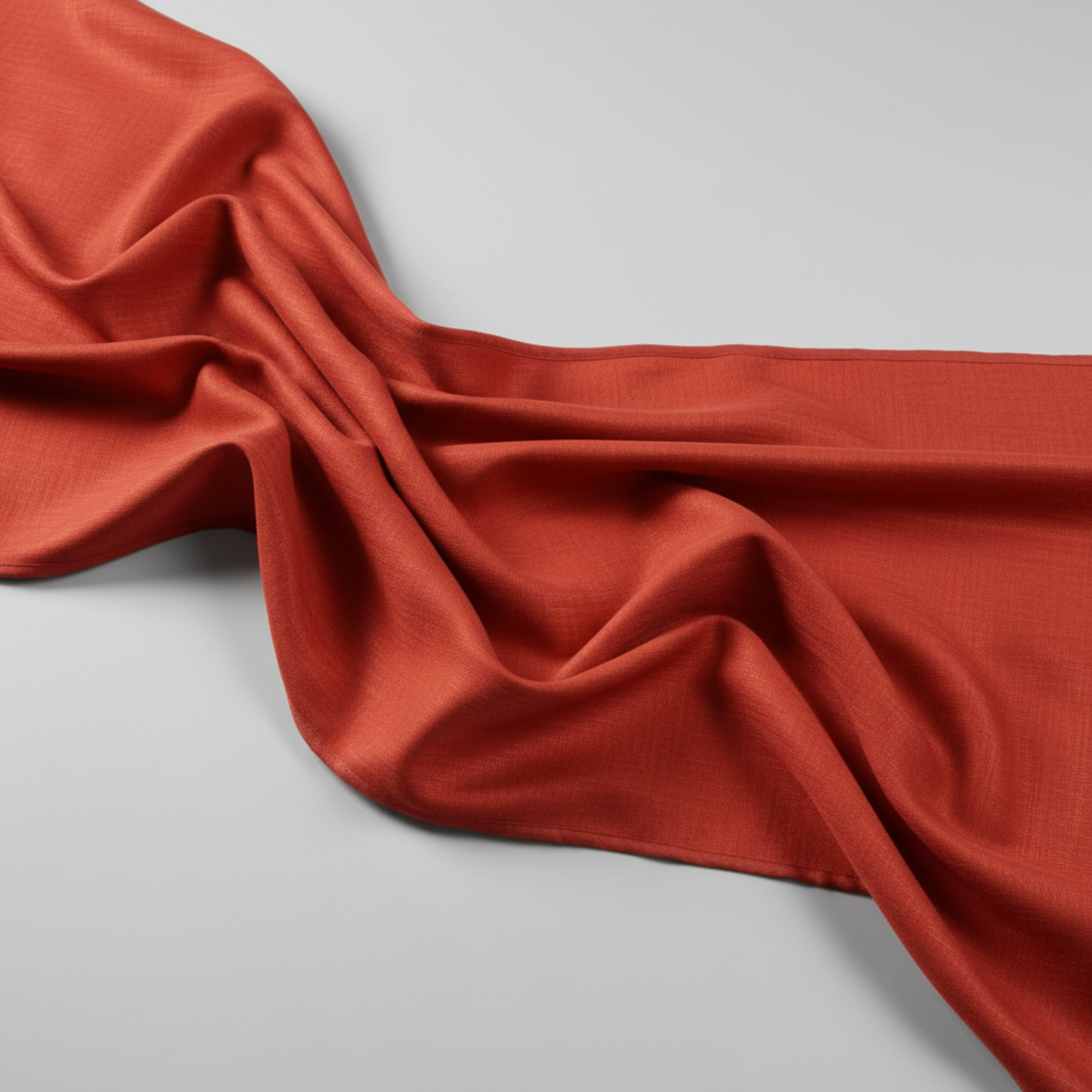 Interwoven Tomato quilting cotton showing fabric body and drape quality