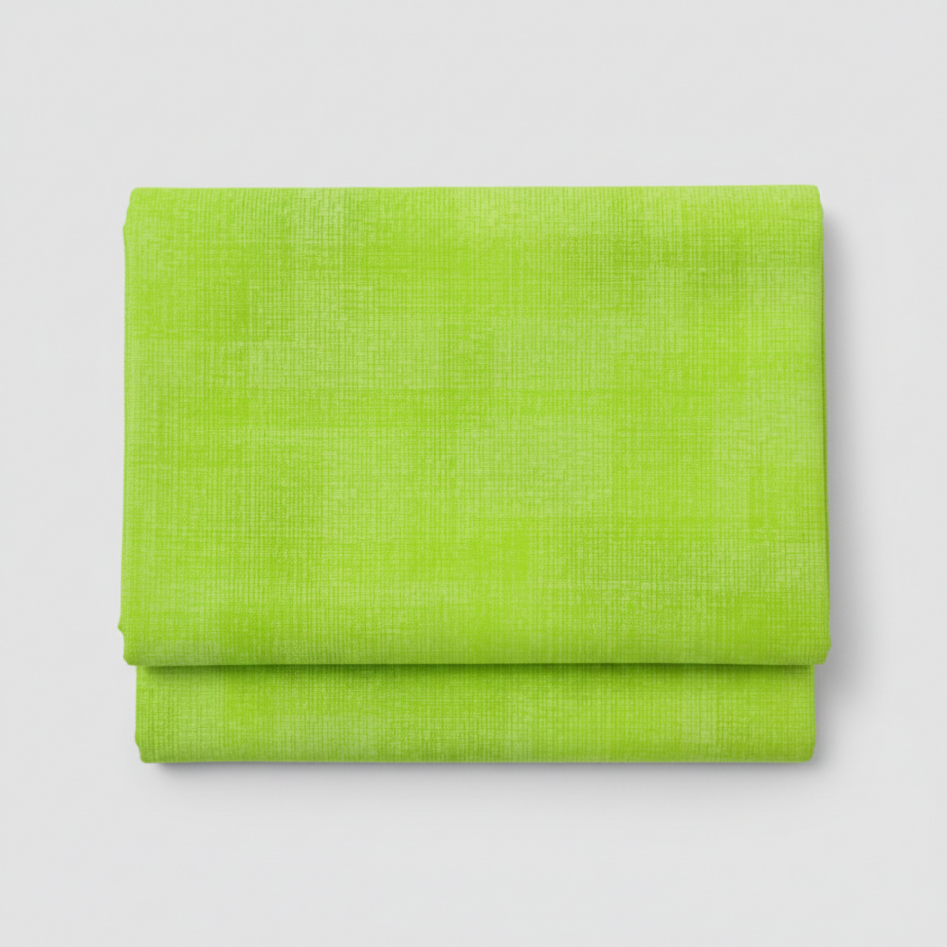 Interwoven Lime quilting cotton showing fabric texture and geometric pattern detail
