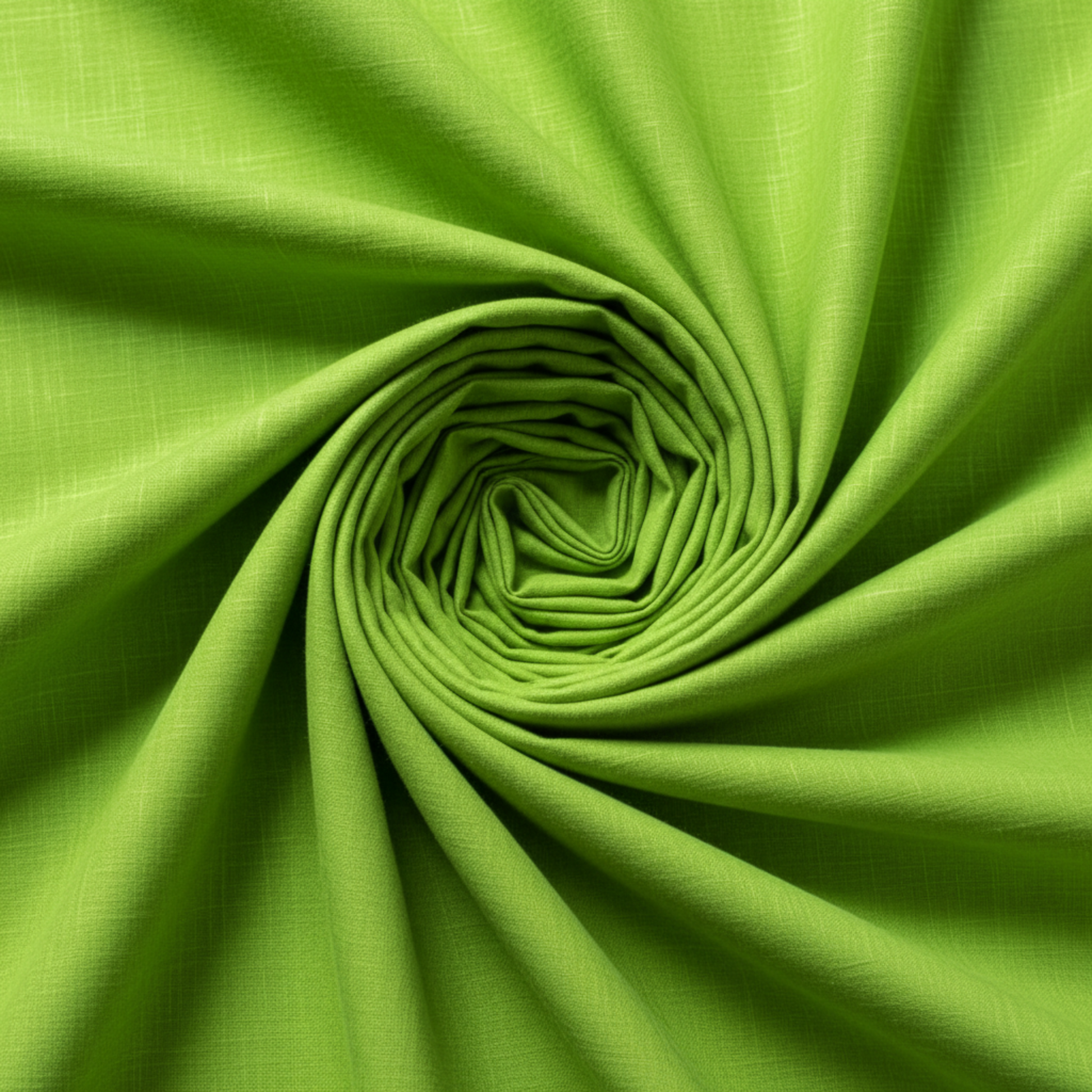 Interwoven Lime quilting cotton showing fabric body and drape quality