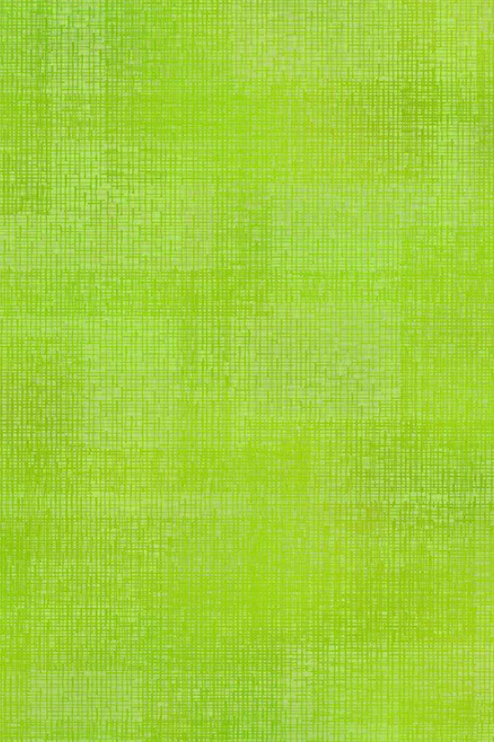 Interwoven Lime Fabric by Jason Yenter for In The Beginning Fabrics — close-up showing vivid lime green crosshatch texture print with subtle chartreuse tonal variation and linen-like woven surface depth. 100% cotton, 43–44" wide.
