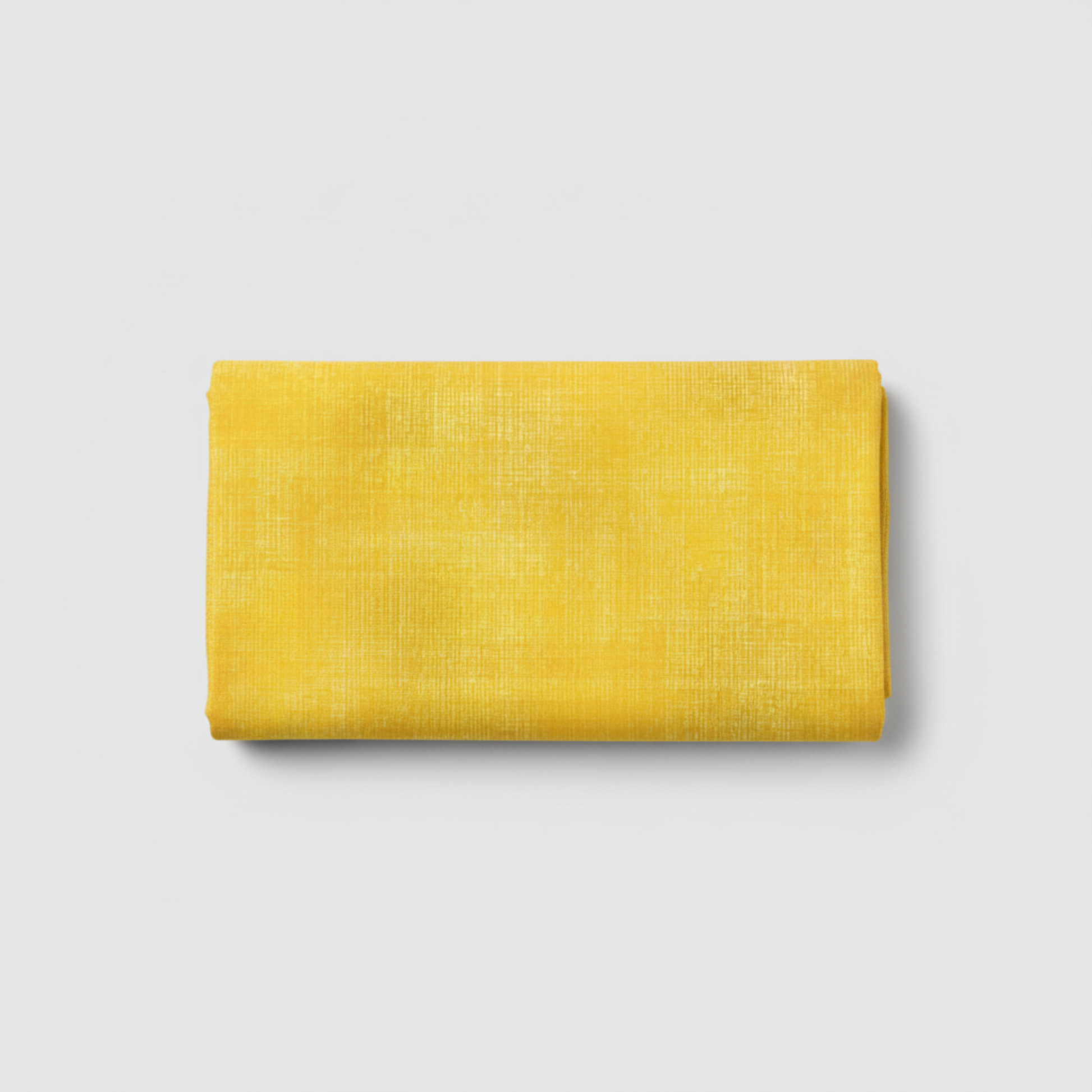 Interwoven Yellow quilting cotton showing fabric texture and geometric pattern detail