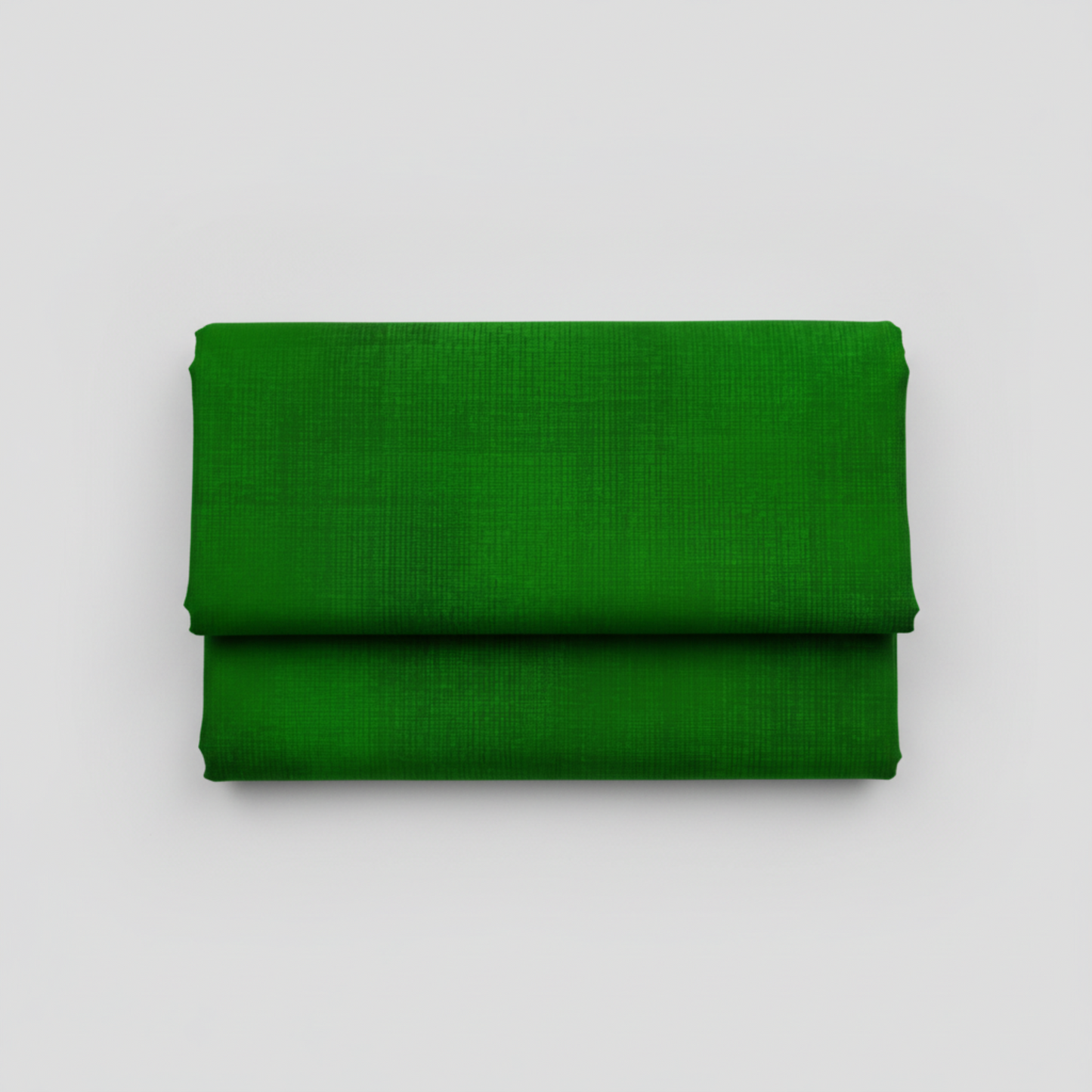 Interwoven Dark Green quilting cotton showing fabric texture and geometric pattern detail