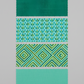 Interwoven Blue Green quilting cotton with three coordinating fabrics showing color palette and design inspiration