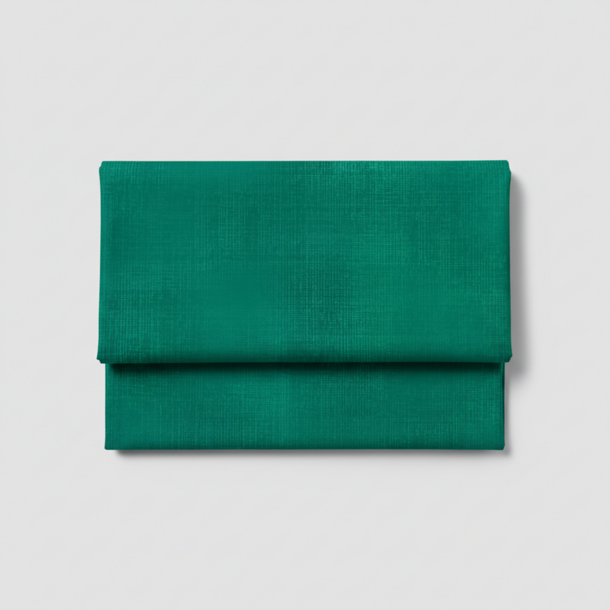 Interwoven Blue Green quilting cotton showing fabric texture and geometric pattern detail