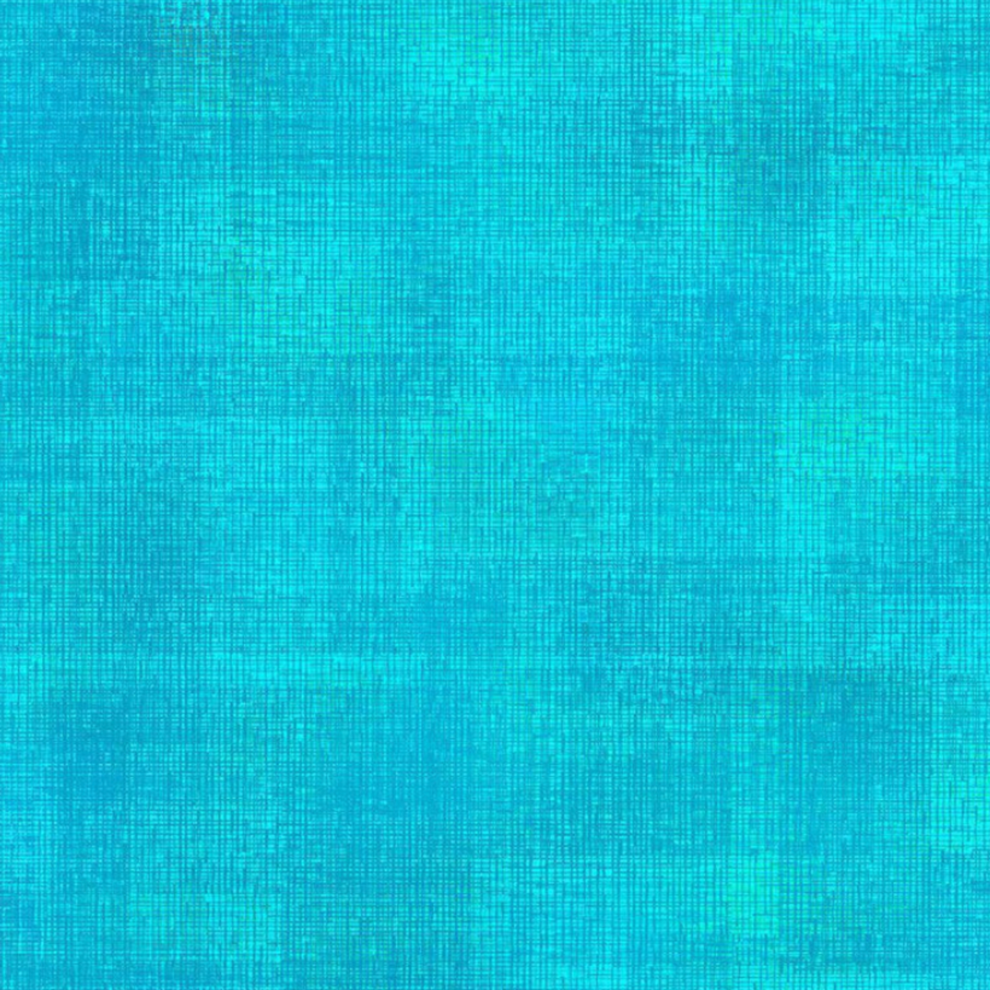 Interwoven Turquoise quilting cotton fabric by Jason Yenter – premium 100% cotton showing vibrant turquoise blue-green geometric pattern