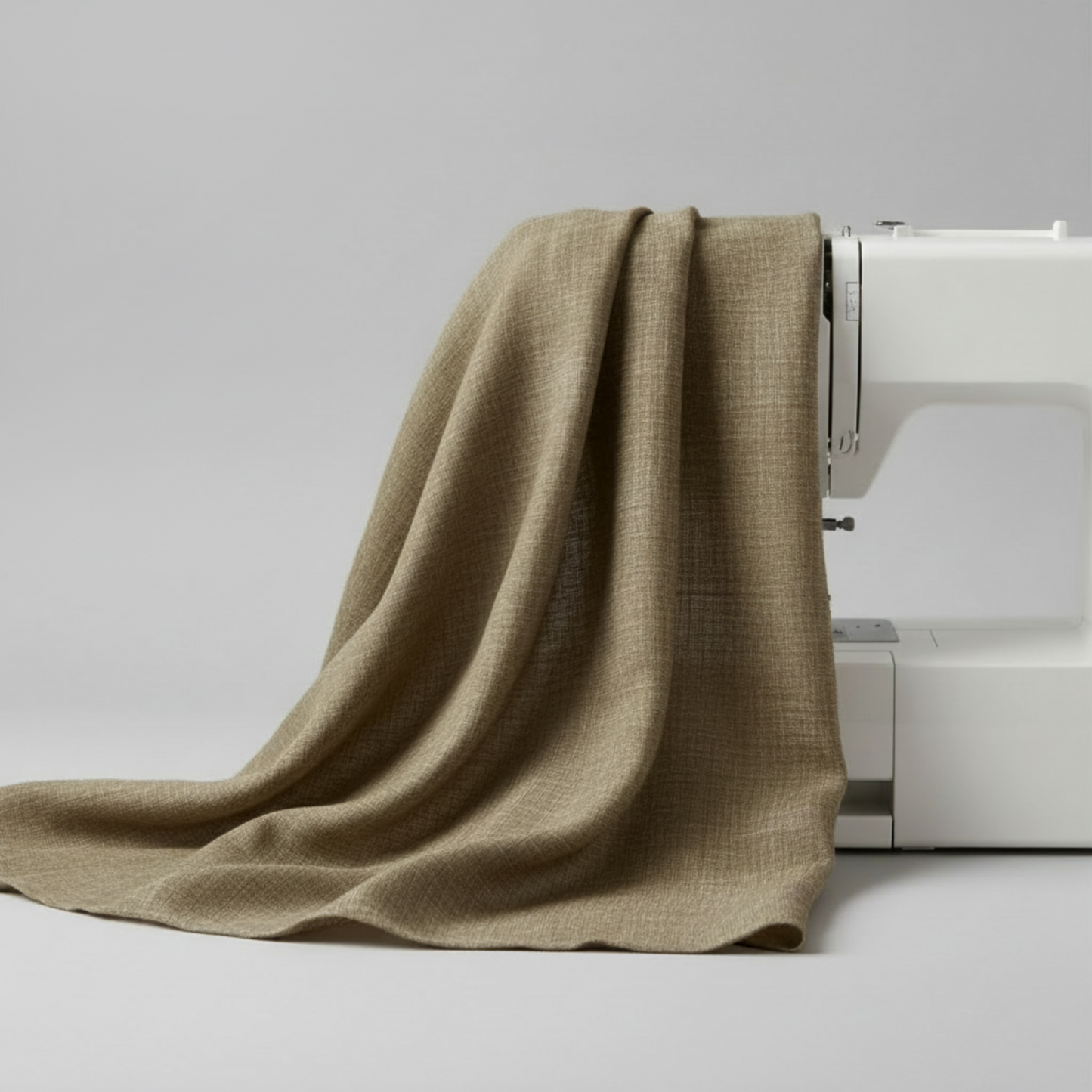 Interwoven Olive quilting cotton showing fabric body and drape quality