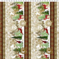 Winter Solstice II Multi Border Metallic – fabric – colorful textile design