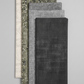 Interwoven Dark Slate by Jason Yenter – Pinterest fabric coordination stack of 3–5 fabrics on light grey background