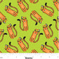 Safari Fun – Tiger Too Lime – fabric – colorful textile design