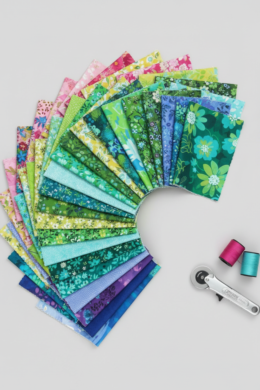 Painterly Trees by Clair Bremner for Robert Kaufman, Jelly Roll 2.5" Strips, 40 pcs