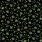 Vintage Charm Green Flower Patch reproduction quilting fabric by Judie Rothermel for Marcus Fabrics – black cotton with small-scale green ditsy florals and leaves, perfect for traditional and Civil War reproduction quilts