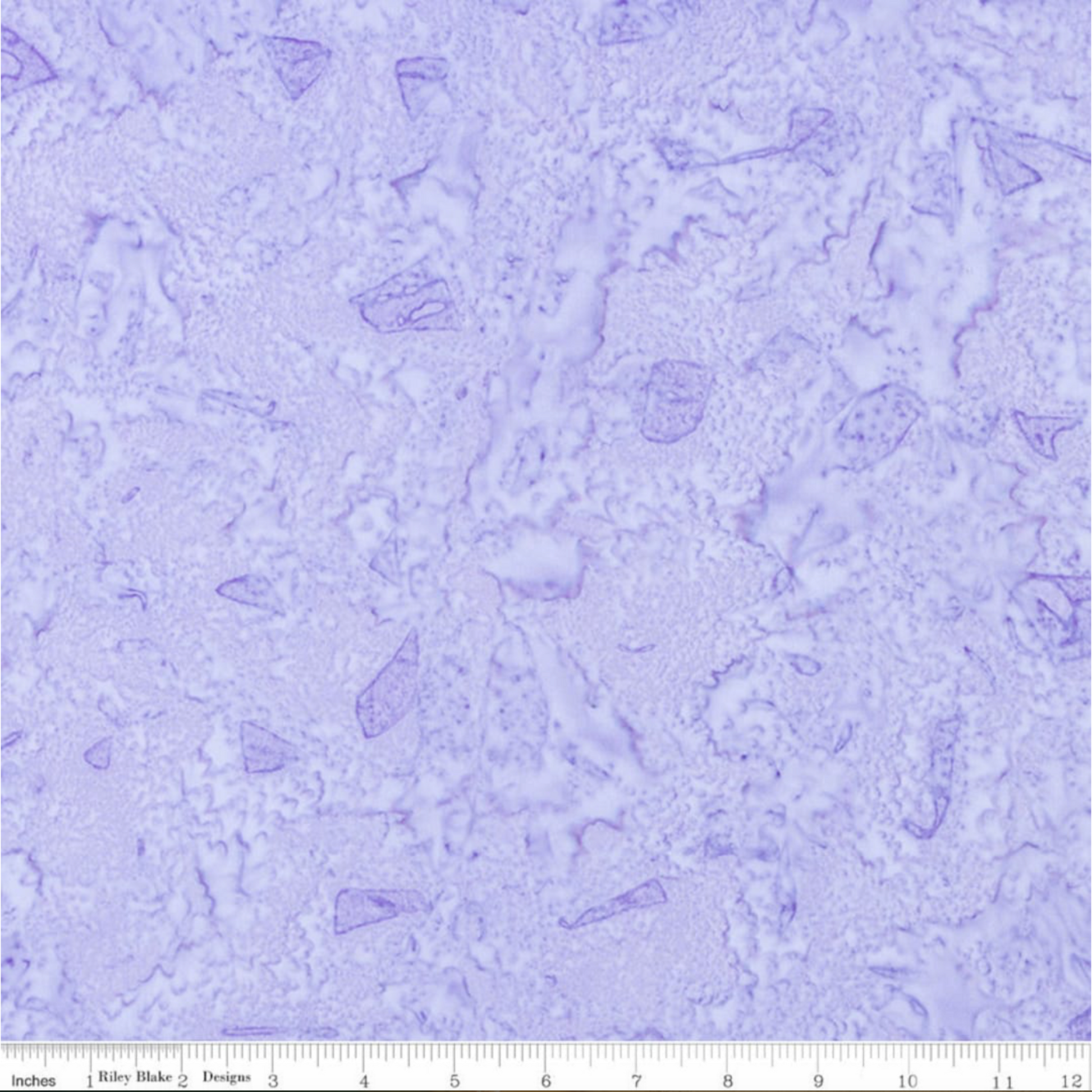 Expressions Batiks Hand-Dyed Periwinkle by Riley Blake Designs – folded fabric scale shot on light grey background, pattern centered