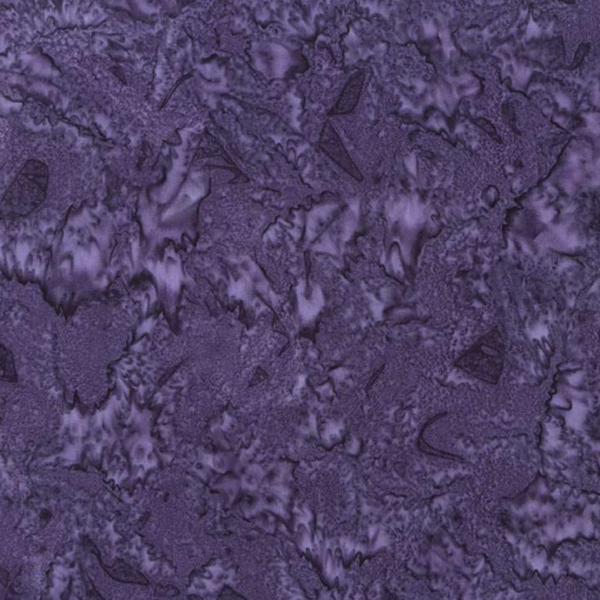 Expressions Batiks Hand-Dyed Dark Purple – close-up detail showing organic tonal variation and hand-dyed texture, Riley Blake Designs