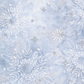 Winter Sparkle Glacier Artisan Batiks quilting cotton by Robert Kaufman Fabrics – soft powder blue tone-on-tone hand-dyed batik with white snowflake and daisy medallion motifs and delicate silver metallic glitter accents, 100% cotton, 43–44" wide
