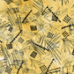 Heat Wave Bask Sun by Katie Pasquini Masopust for FreeSpirit Fabrics — golden amber quilting cotton with tossed black hand-drawn scribble lines, dot grid clusters, and grid squares. 100% cotton, 43–44" wide. Perfect for modern and art quilts.