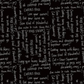Writing on the Wall Curves Black quilting cotton – bold black and white handwritten script print by Sew Kind of Wonderful for FreeSpirit Fabrics