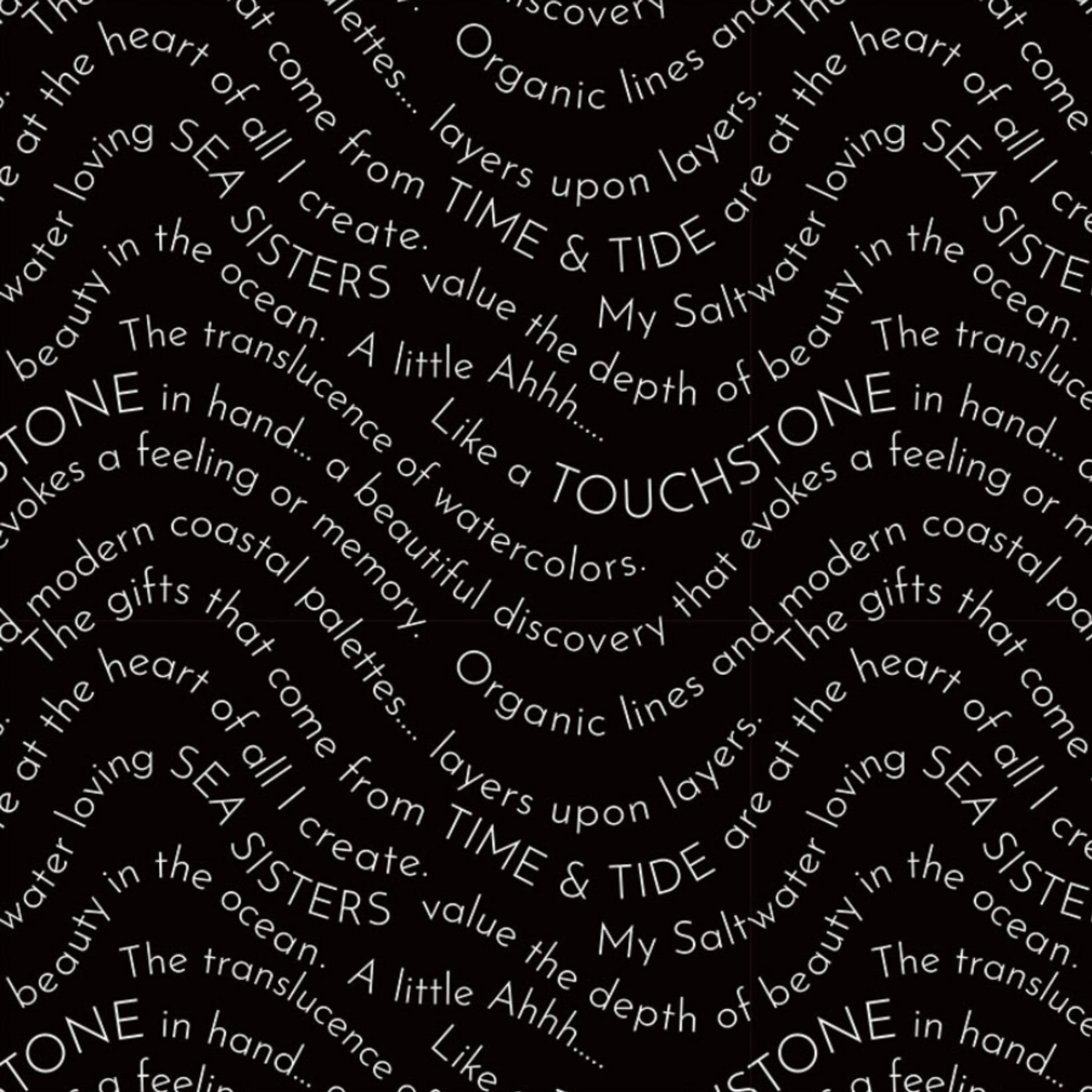 Writing on the Wall Script Black quilting cotton by FreeSpirit Fabrics ‚Äî black background with white curved wave script text