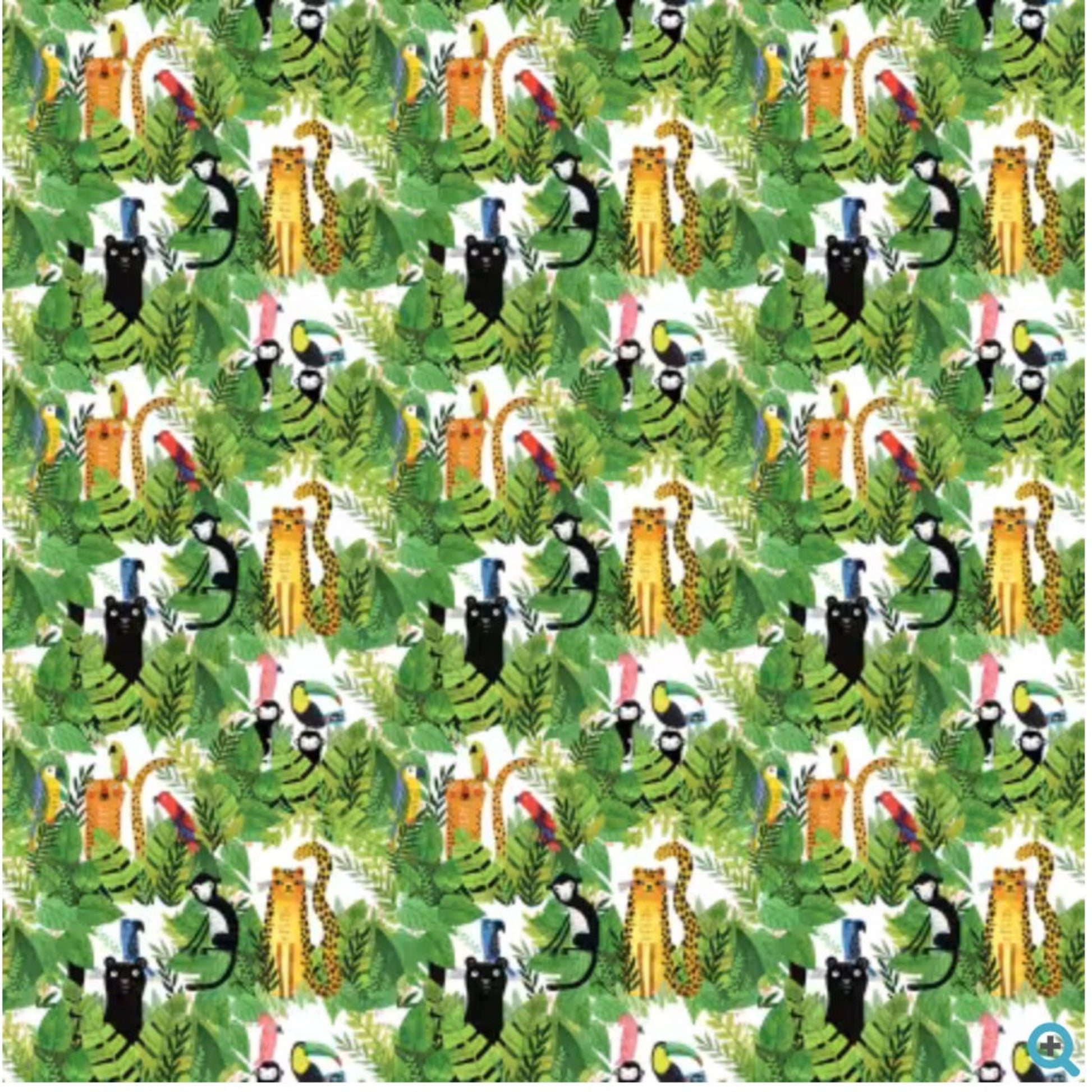 Safari Fun – Safari Fun White/Multi – fabric – colorful textile design
