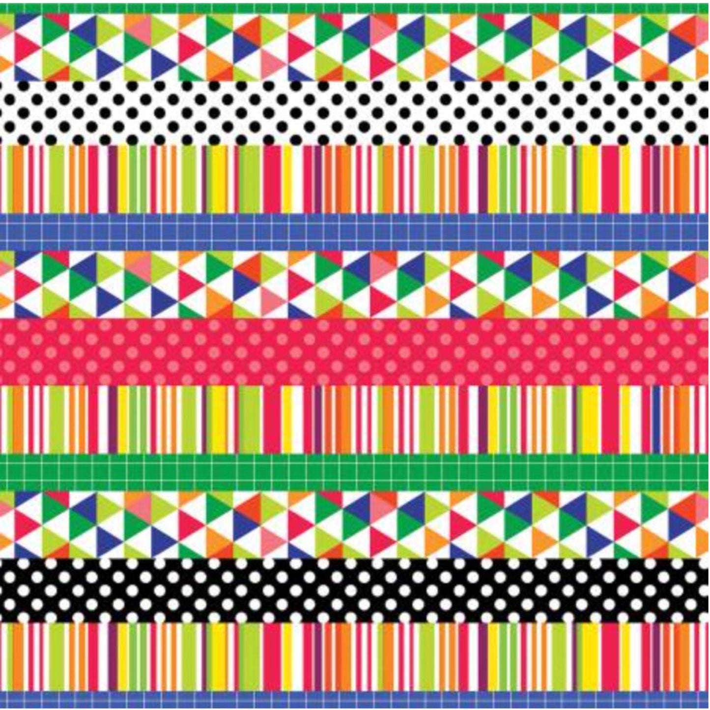 Safari Fun – Playful Strip Multi – fabric – colorful textile design