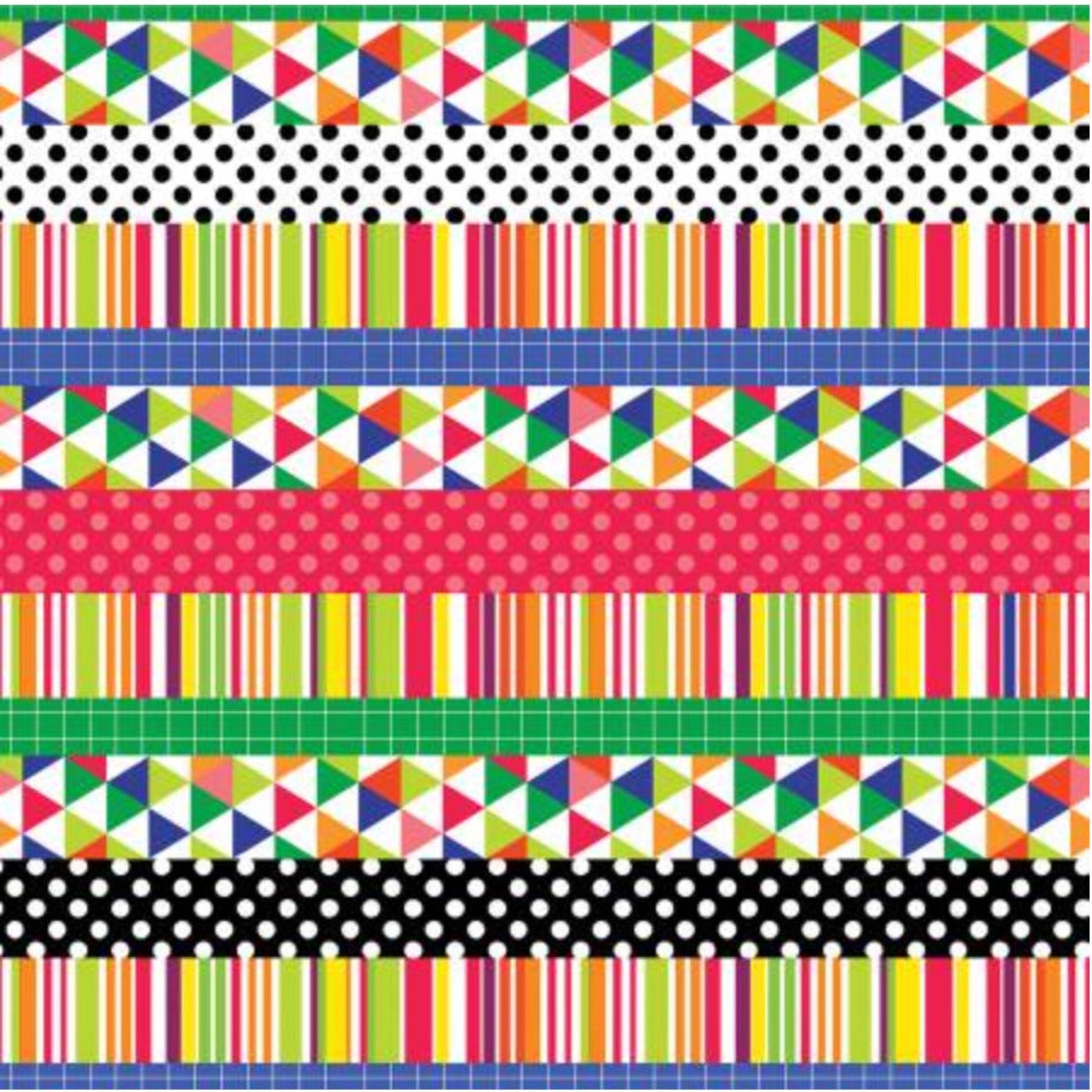 Safari Fun – Playful Strip Multi – fabric – colorful textile design
