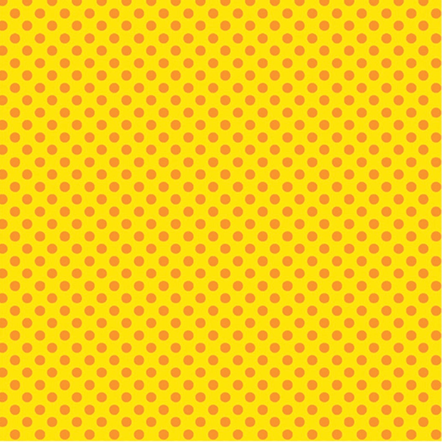 Safari Fun – Random Dots Yellow/Orange – fabric – colorful textile design