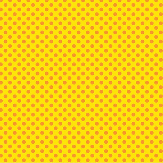 Safari Fun – Random Dots Yellow/Orange – fabric – colorful textile design