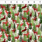 Winter Solstice II Multi Deer Metallic – fabric – colorful textile design