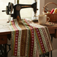 Winter Solstice II Multi Stripe Metallic quilting cotton on bolt with pleated folds – lifestyle shot for quilters