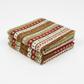 Close-up of Winter Solstice II Multi Stripe Metallic quilting cotton showing detailed stripe pattern and metallic accents