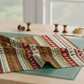 Detailed view of Winter Solstice II Multi Stripe Metallic cotton fabric highlighting elegant stripes and metallic design