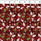 Winter Solstice II Red Poinsettia Metallic – fabric – colorful textile design